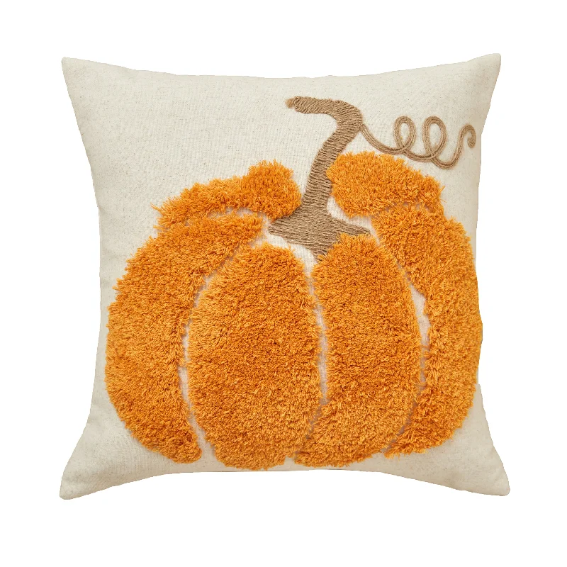 3D Orange Pumpkin Pillow