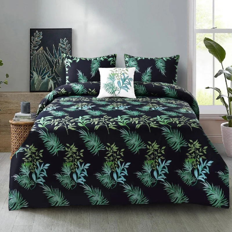 4 PCs Digital Printed Bed Sheet-ADPB-01