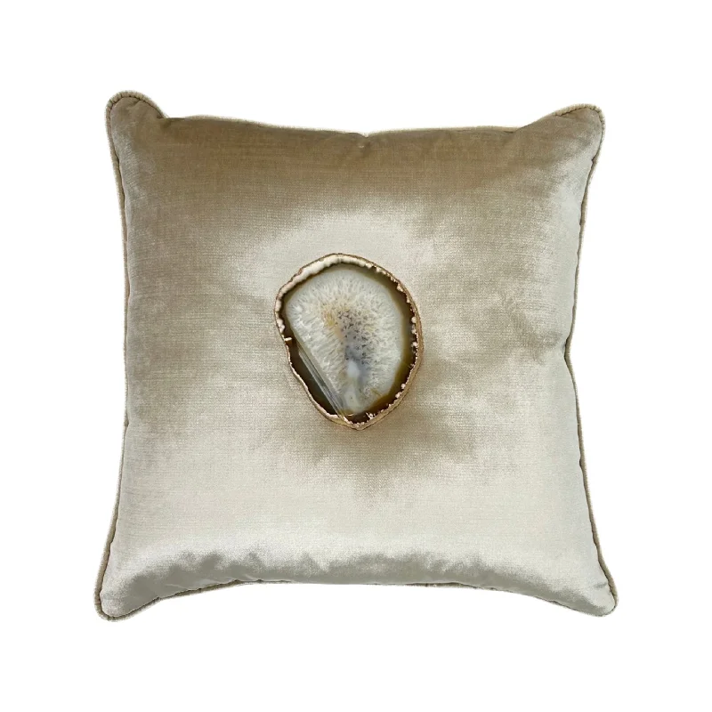 Agate Cashmere Velvet Pillow