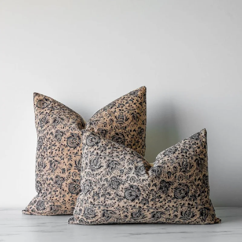 Agnes Block Print Pillow Cover