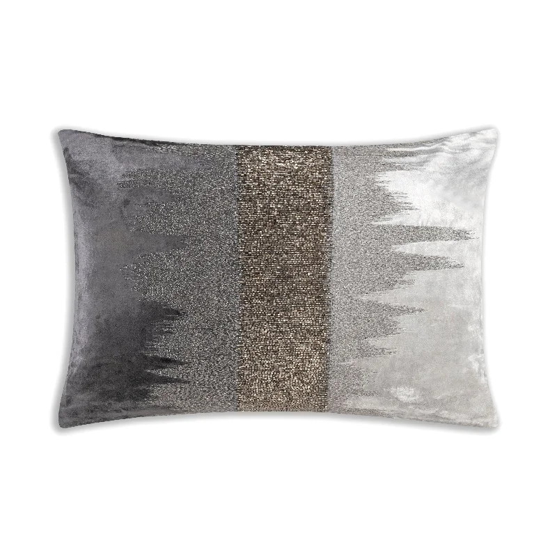 Aida Charcoal Silver Pillow