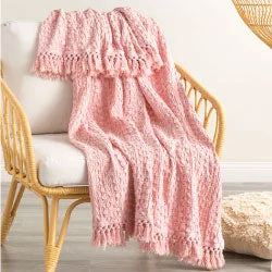 Alysian Blush Cotton Throw (130 x 200cm)