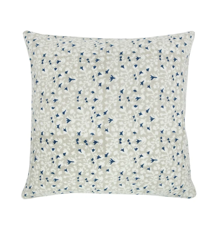 Anna Blue Linen Pillow