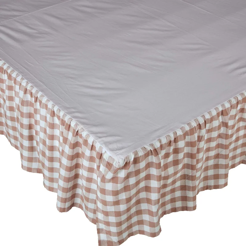 Annie Buffalo Portabella Check King Bed Skirt 78x80x16