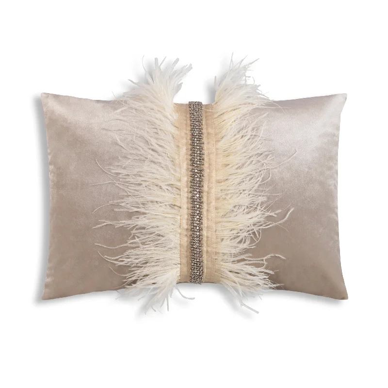 Ava Beige Velvet Pillow