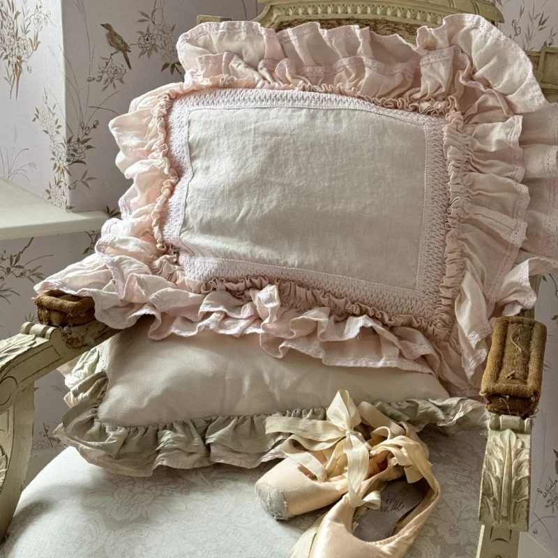 Ballet Slipper Linen Pillow