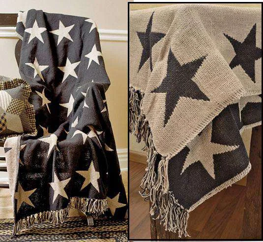 Black Star Woven Throw