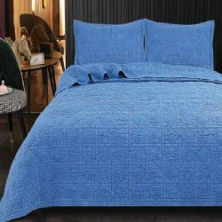 Blue Perennial Stone Wash Throw (135 x 160cm)