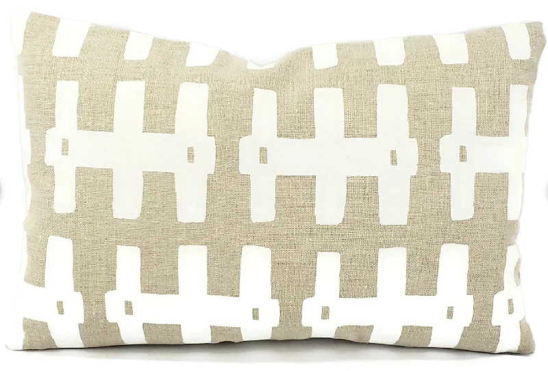 Bridge/ White Lumbar Pillow