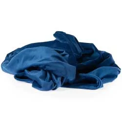 Carla Blue Velvet Throw (140 x 220cm)