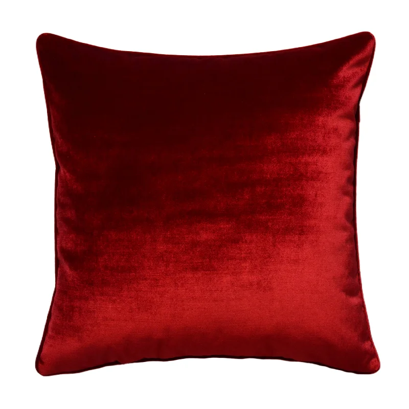 Castle Hill Zain Solid Red Pillow