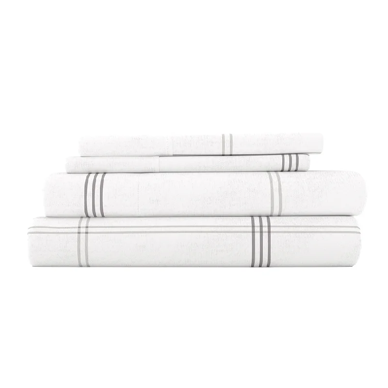 Checkered 4-Piece Flannel Sheet Set