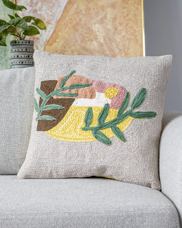 Cluster Organic Cotton Throw Pillow