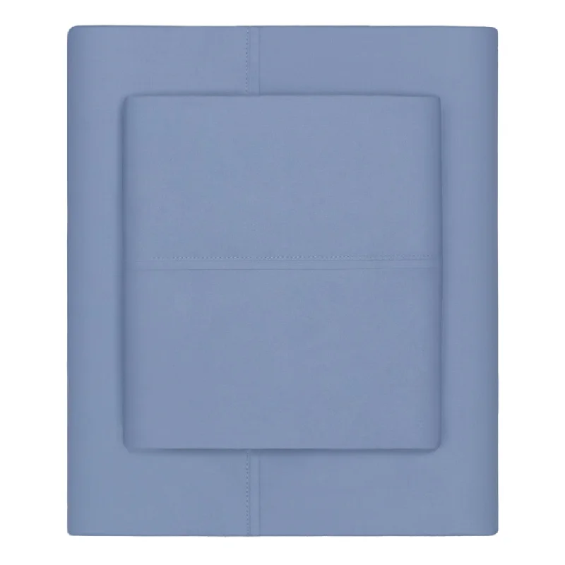 Coastal Blue 400 Thread Count Sheet Set (Fitted, Flat, & Pillow Cases)