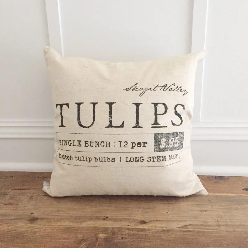 Tulip Signage Pillow Cover