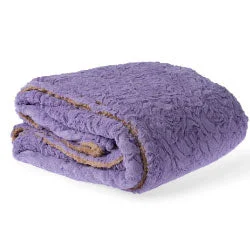 Cosy Rose Lavender Linen Throw Blanket (160 x 160cm)