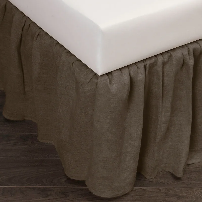 Cottage Home Sillo Linen 3 Piece Tuck In Bed Skirt