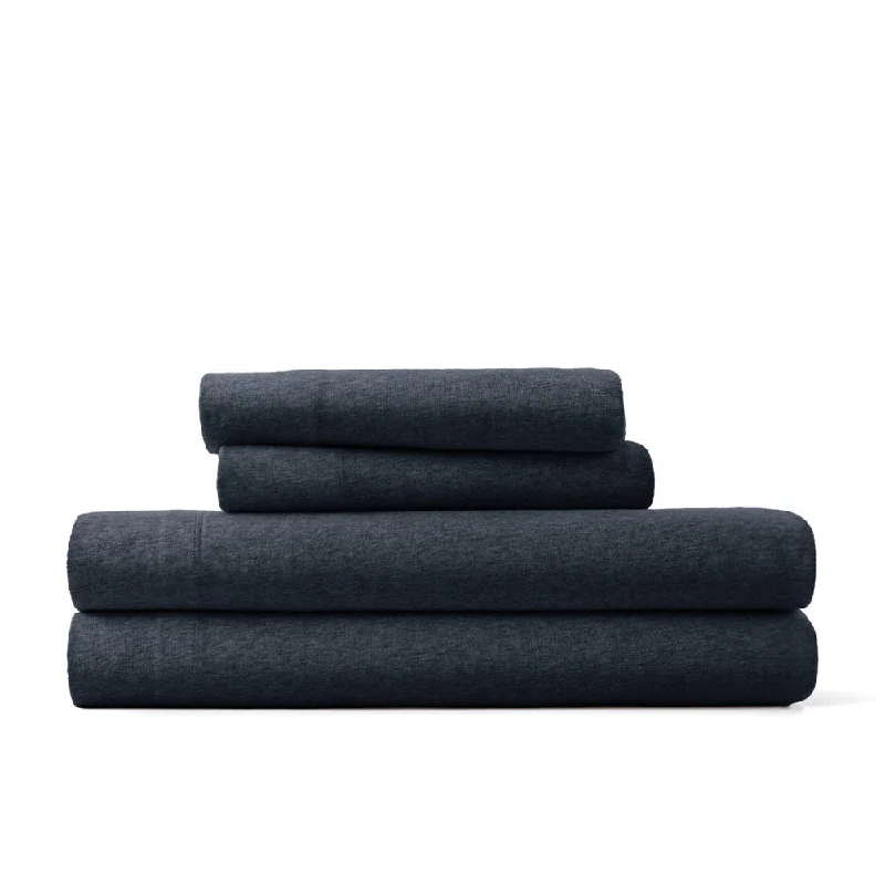 100% Cotton Jersey Knit 4-Piece Sheet Set