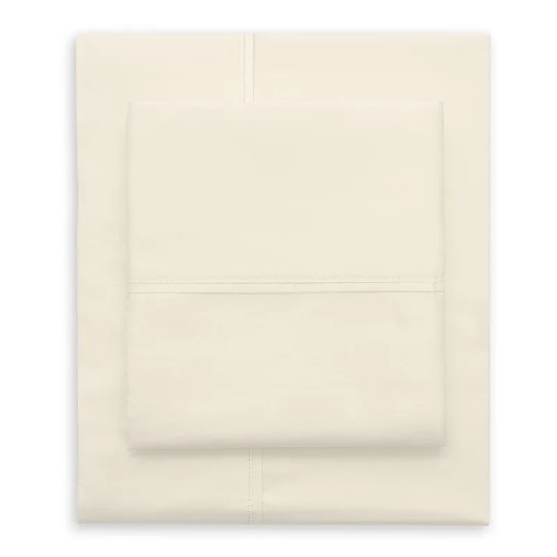 Cream 400 Thread Count Sheet Set (Fitted, Flat, & Pillow Cases)