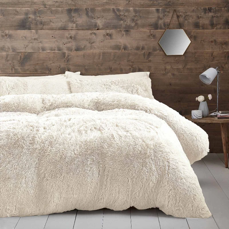 Cuddly Duvet Cover Set Cream