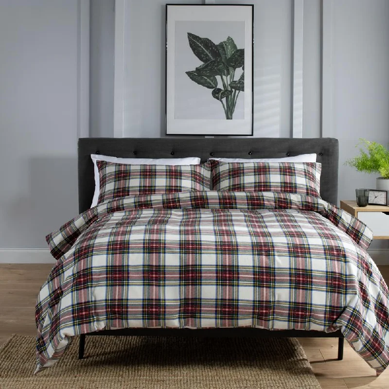 Deyongs Stewart Dress 100% Brushed  Cotton Duvet Cover Set