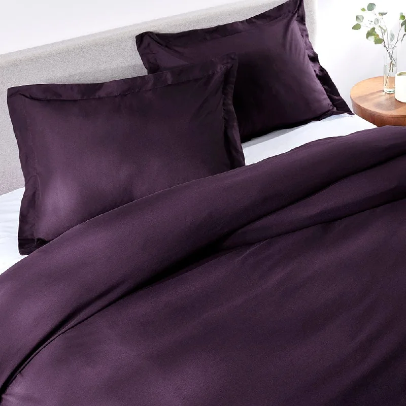 Eggplant Duvet Cover Set