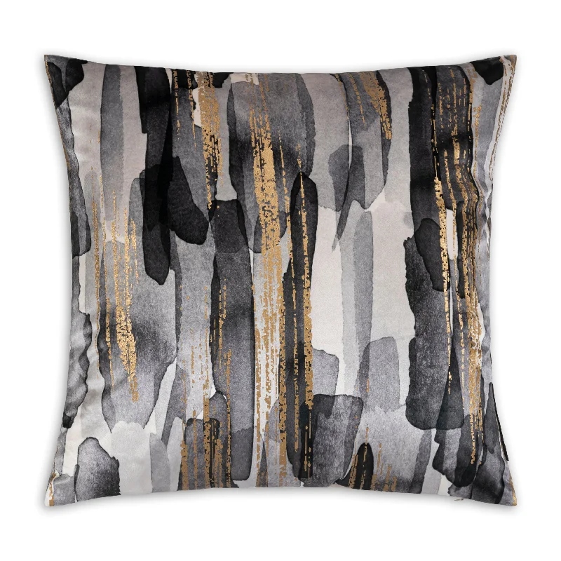 Inspire Me! Home Decor Elise Black Gold Pillow