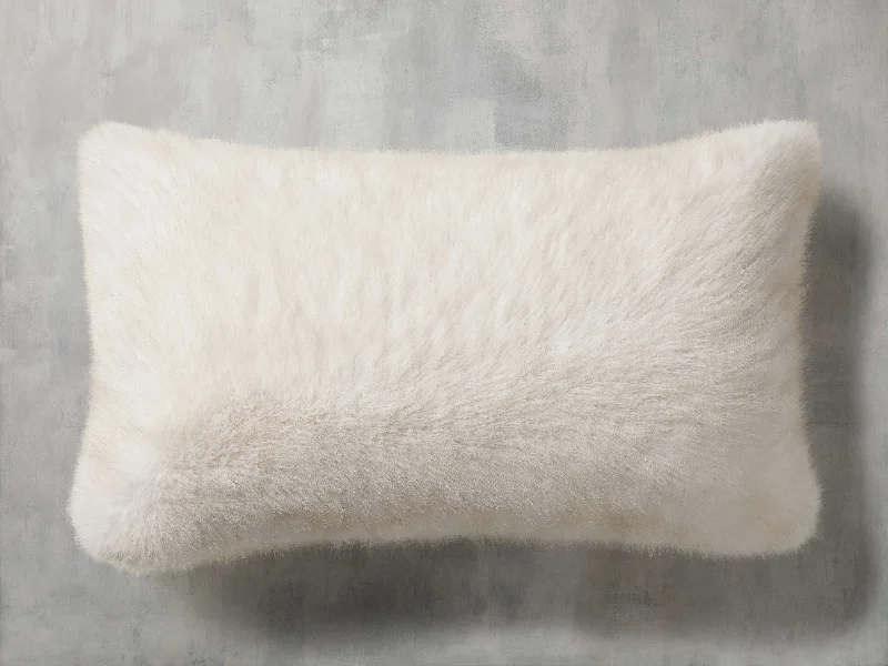 Fairbanks Faux Fur Lumbar Pillow Cover