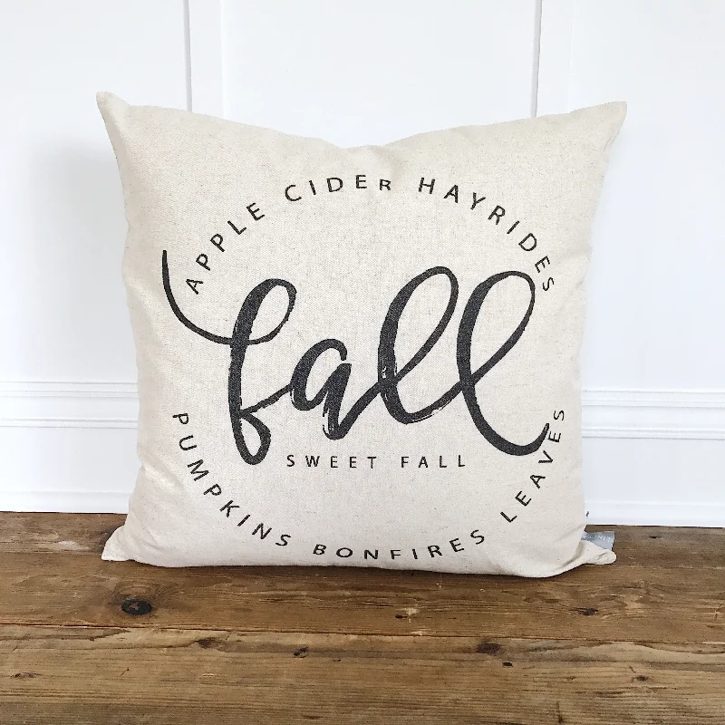 Fall Sweet Fall Pillow Cover (Design by Whitney Cole)