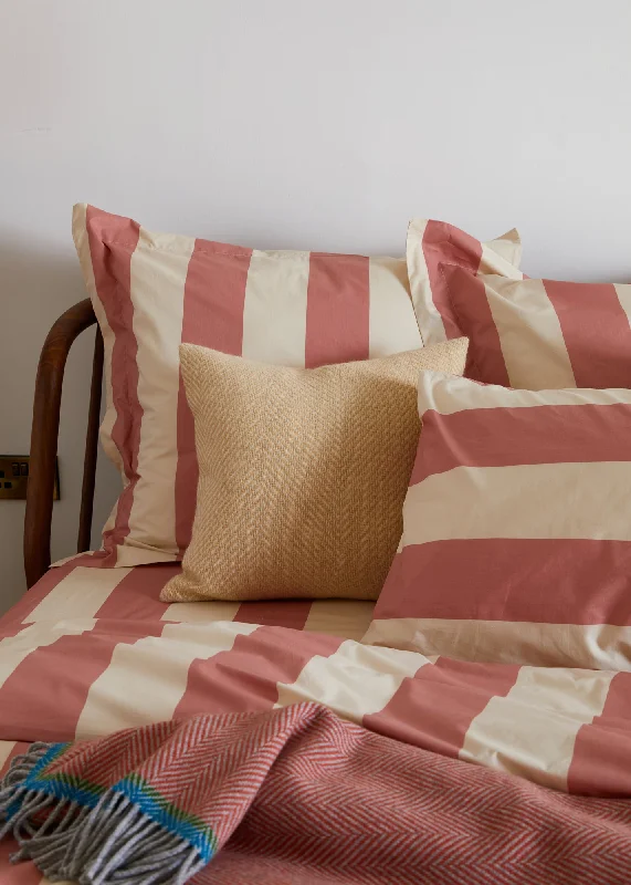 Foxford Rose Wide Stripe Duvet Set -  Single