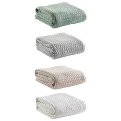 Gosford Stone Cotton Blanket