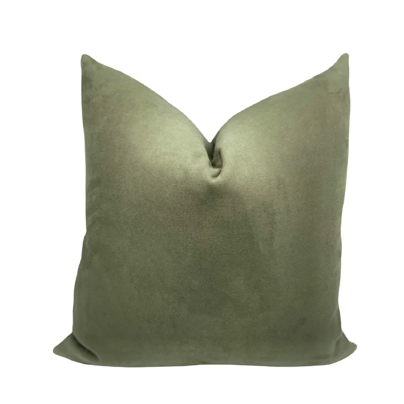 Green Everyday Suede Pillow Cover