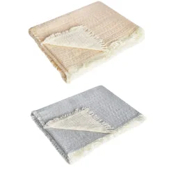 Hayley Warm Taupe Throw (130 x 160cm)