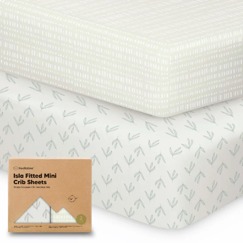 Isla Fitted Mini Crib Sheets (Fleur)