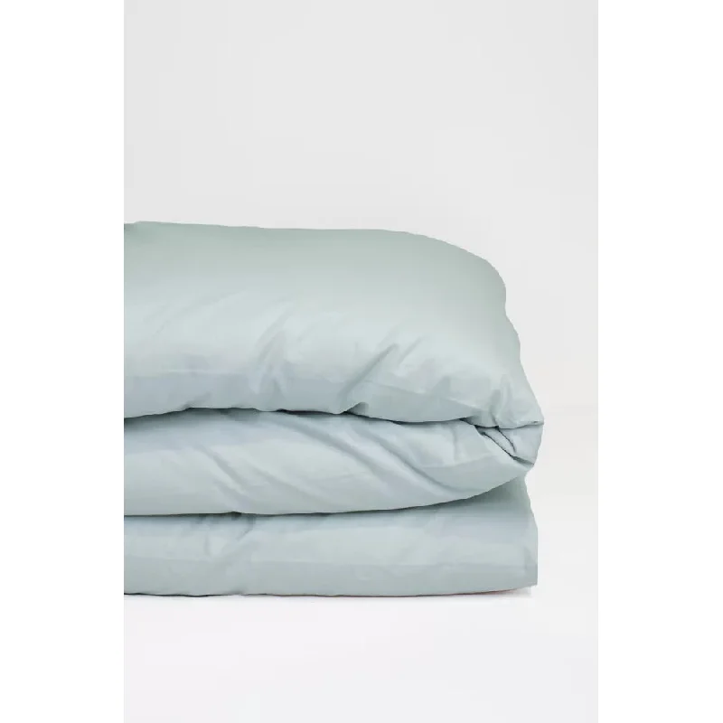 Kadolis Organic Cotton Baby Duvet Cover Plain Colour 100x140cm Pearl Grey