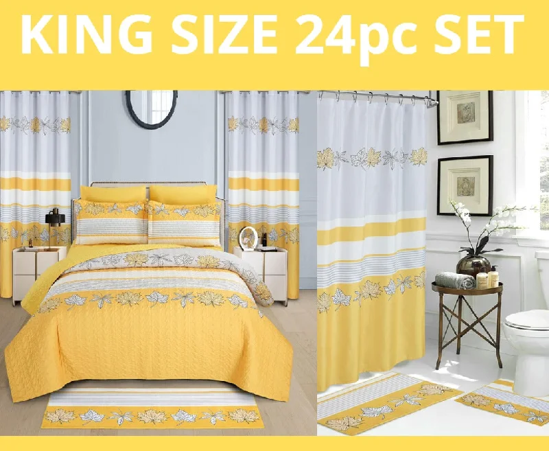 king Harmony Bedspread Set 24 Piece