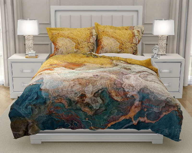 King, Queen or Twin Duvet Cover, Rock Solid