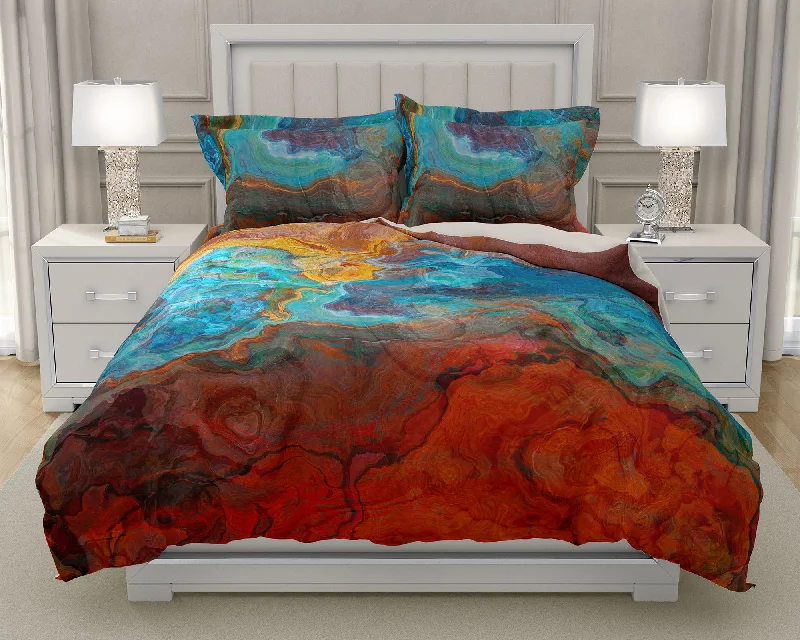 King, Queen or Twin Duvet Cover, Sedona Sunrise