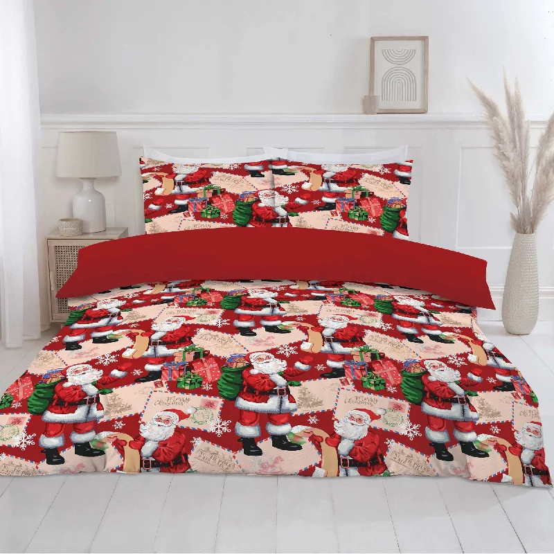 Lewis's Letters To Santa Duvet Set - Red