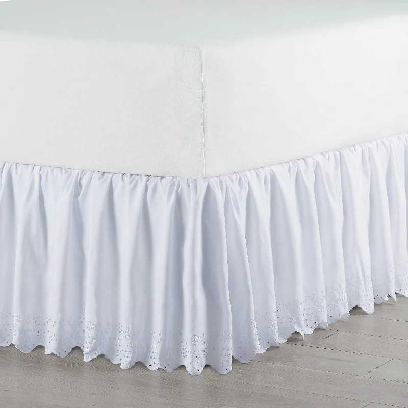 Martex Eyelet White Bed Skirt