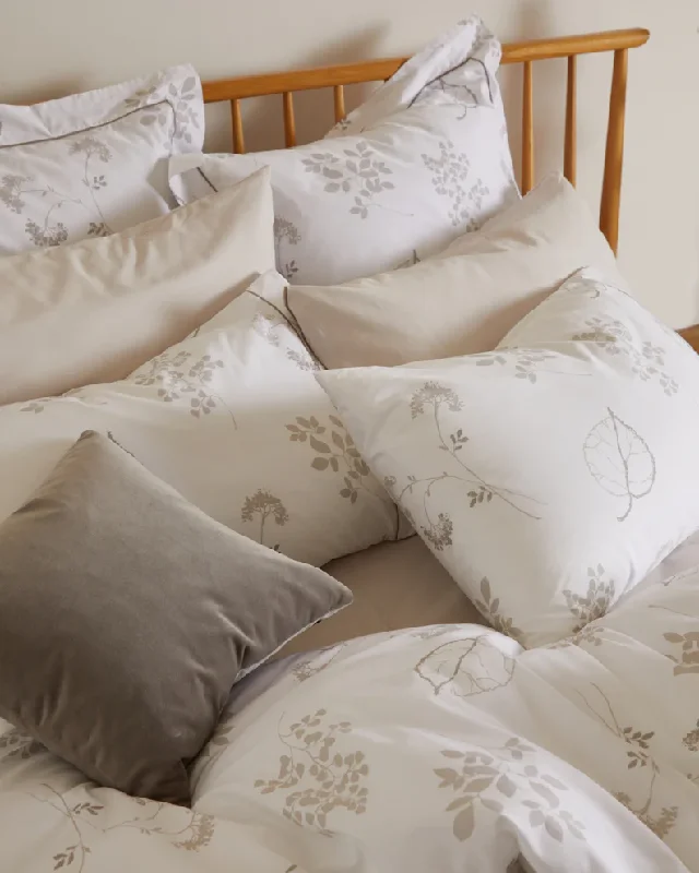 Foxford Meadow Floral In Mink Duvet Set -  Single