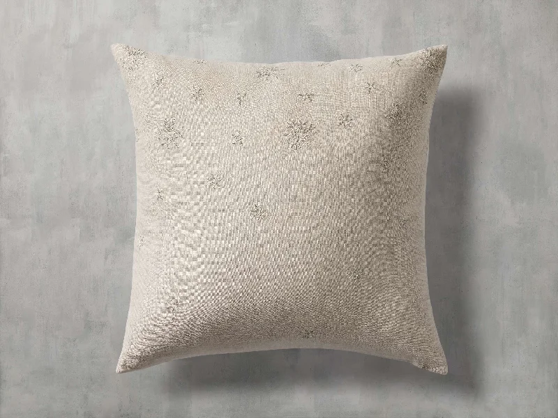 Metallic Snowflake Pillow Cover