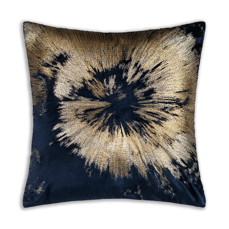 Mira Starburst Navy Velvet Pillow