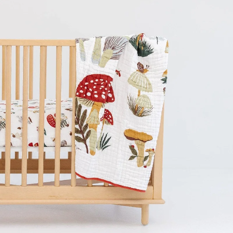 Mushroom Collectors Throw Blanket