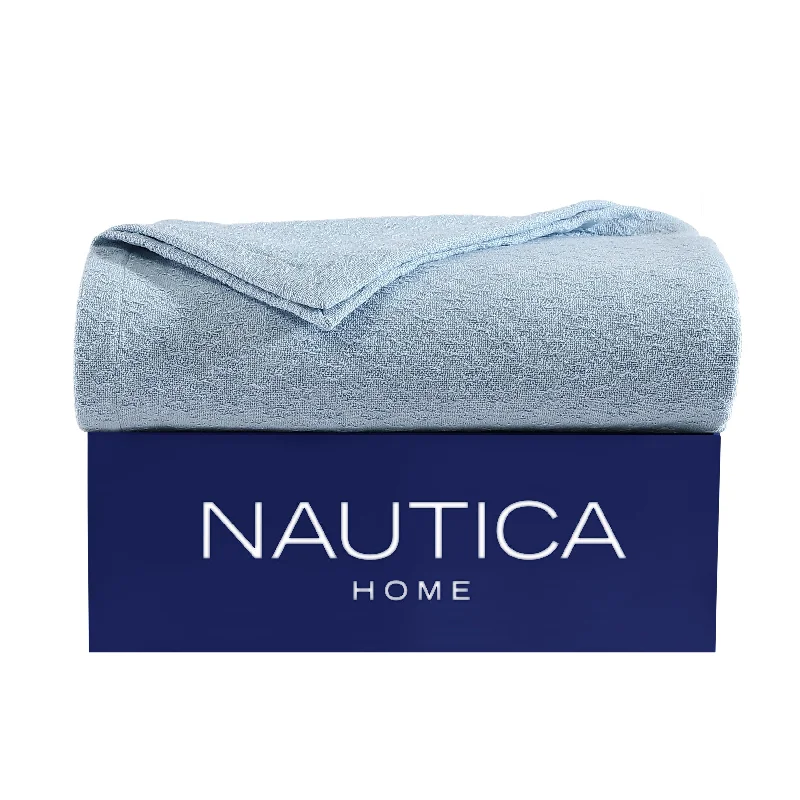 Nautica Ripple Cove Blue Full/Queen Blanket