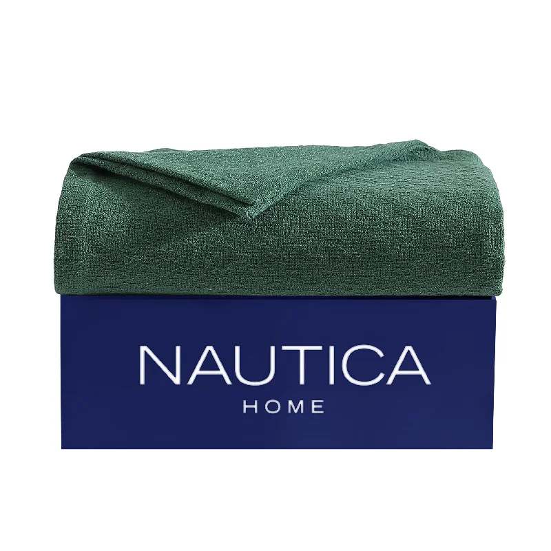 Nautica Ripple Cove Green Twin Blanket