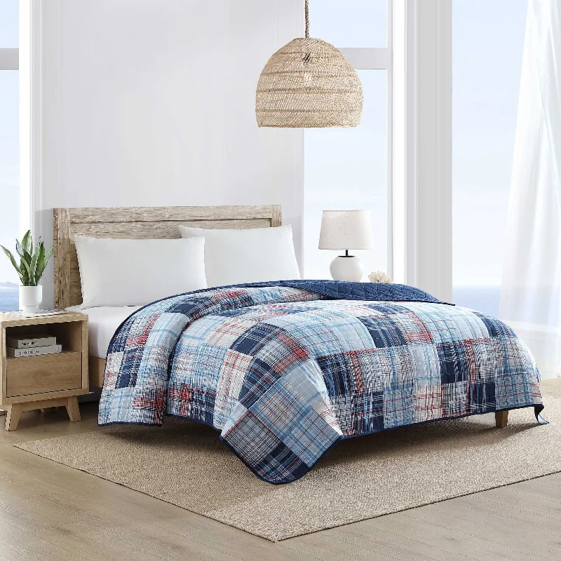 Nautica Stony Point Blue King Quilt