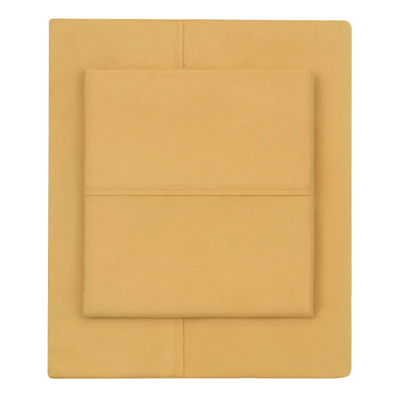 Ochre 400 Thread Count Sheet Set (Fitted, Flat, & Pillow Cases)