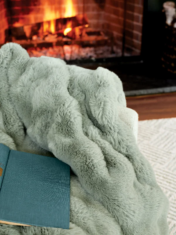 Pine Cone Hill Fab Faux Mineral Throw