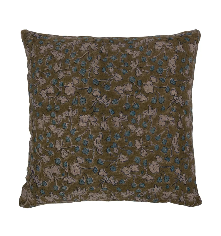 Prairie Olive Linen Pillow